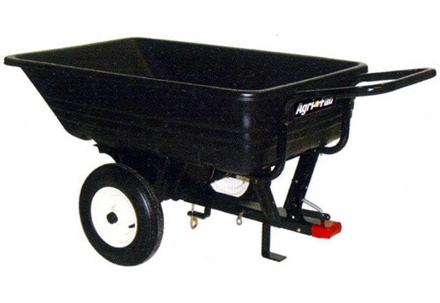 QM-0345 Pull trailer 230kg, yard refuse, hauling firewood, moving sand or dumping gravel